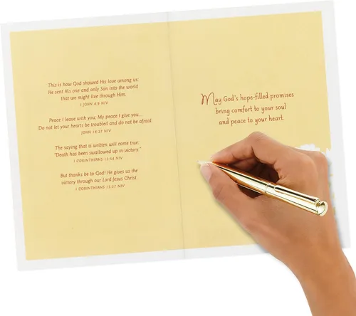 Miniatura 6 de Hallmark DaySpring - Tarjeta de condolencia religiosa (Consuelo y esperanza de Dios)