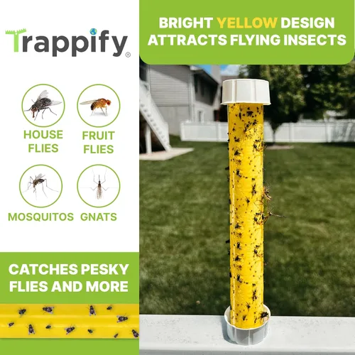 Miniatura 5 de Trappify Trampas Colgantes para Moscas de Exterior: Trampas para Moscas de la Fruta para Interiores Trampa para Jejenes Trampas para Jejenes