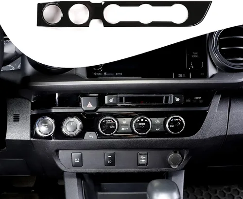 Miniatura 22 de Lcojicep Cubierta de panel de botón de aire acondicionado, accesorios de automóvil compatibles con Tacoma 2016-2020