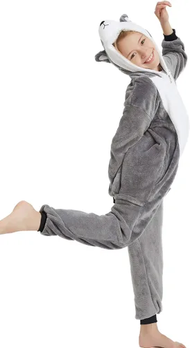 Miniatura 5 de CALANTA Pijama unisex de una pieza para niños, disfraz de fiesta de cosplay de Halloween