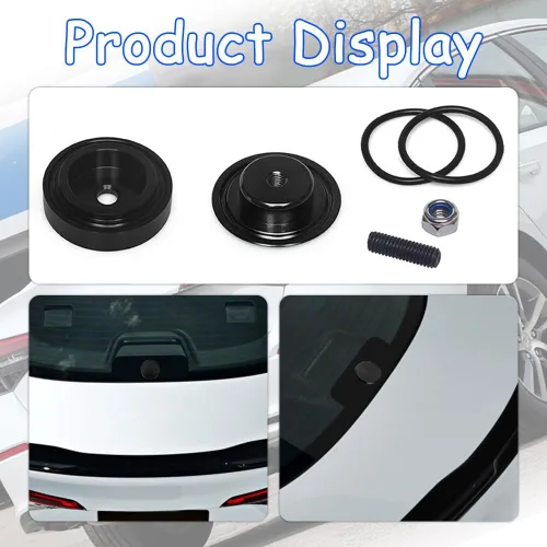 Miniatura 7 de Enchufe del limpiaparabrisas del automóvil, tapón de la ventana trasera, tapa de ojal para el limpiaparabrisas trasero, accesorios automotrices, kit