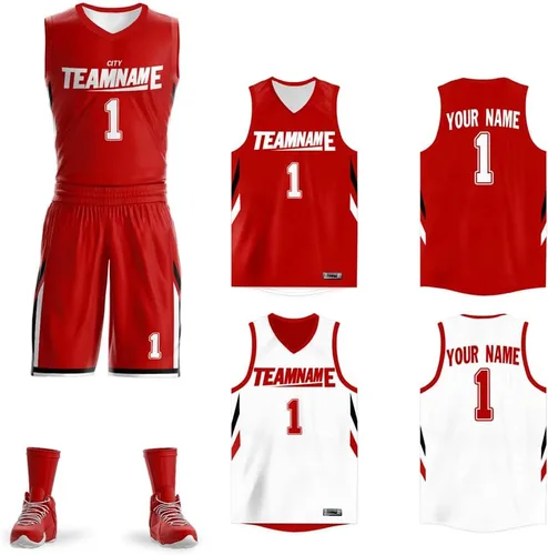 Miniatura 24 de Personalizado Hombres Juventud Reversible Jersey de baloncesto Uniforme Impreso Nombre Personalizado Número Ropa Deportiva Tamaño Grande