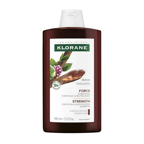 Miniatura 3 de Klorane Champú fortalecedor con quinina, probado por dermatólogos, champú espesante alternativo natural para adelgazamiento del cabello, apoya un