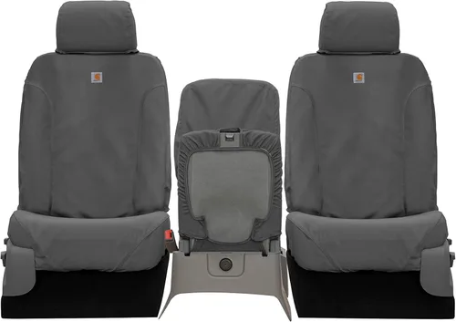 Miniatura 4 de Covercraft Carhartt SeatSaver - Fundas de asiento personalizadas Compatible con Ford F-150 2015-2018 1ª fila 40/20/40 asiento de banco, grava
