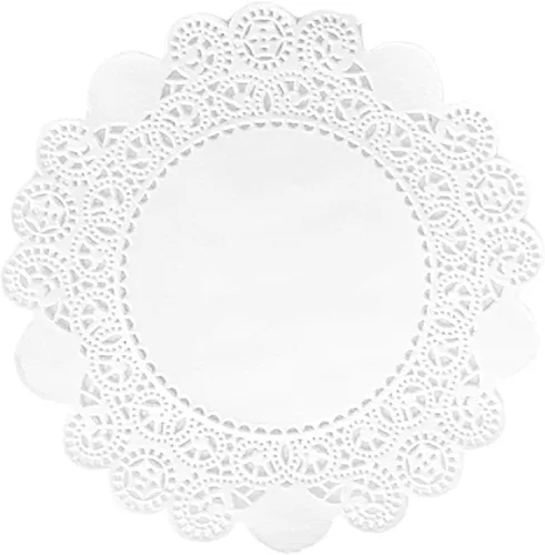 Miniatura 49 de 250 piezas de papel redondo de encaje de 3.5 pulgadas de alta calidad, sin polvo, corte limpio, diseño simple: fiesta/regalo/para tartas/decoración