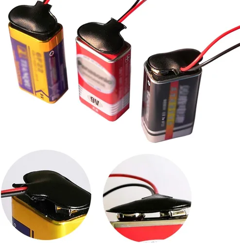 Miniatura 5 de Conector de clip de batería de 9 V, conectores de alambre con hebilla de batería, conexión de cable corto de 5.9 in de longitud