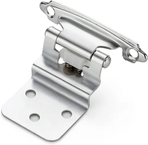 Miniatura 10 de Ravinte 10 paquetes de 5 pares de bisagras de gabinete de latón antiguo de 3/8" insertadas, bisagras de cierre automático para gabinetes y puertas