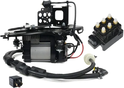Miniatura 3 de Compresor de suspensión de aire 949-300 con bloque de válvula y recambio de relé para Jeep Grand Cherokee 68041137AF, 68204730AB, 68087233AA