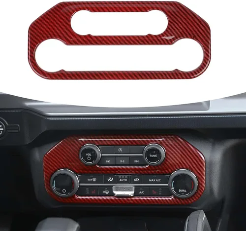 Miniatura 14 de RAZPOY para Bronco Cubierta del Panel del Interruptor de Aire Acondicionado, Moldura del Botón A/C de la Consola Central Compatible con Accesorios
