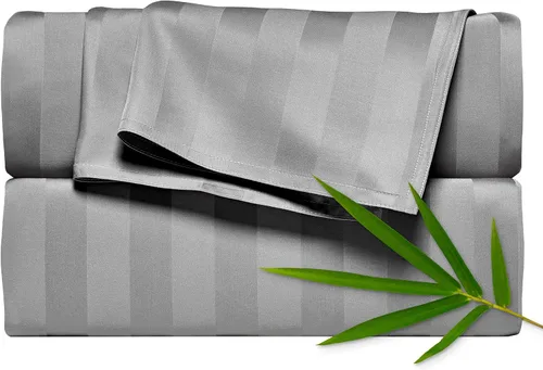Miniatura 21 de Pure Bamboo Sábanas California King, Juego de Sábanas de Cama de Viscosa 100% Orgánica Genuina Derivada de Bambú, Suave y Refrescante, Doble Abedul