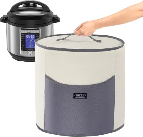 Miniatura 8 de BAGSPRITE Cubierta antipolvo compatible con Instant Pot 6 cuartos de galón, cubierta aislada para olla a presión con bolsillos para accesorios