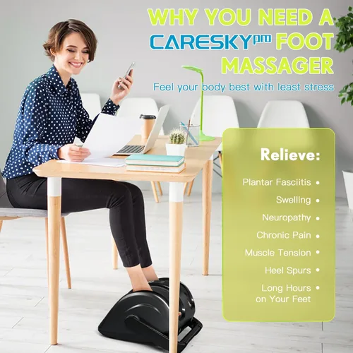 Miniatura 7 de CARESKYpro Masajeador de pies para neuropatía, elegible para FSA HSA, masajeador de pies con calor, 3 niveles de calentamiento para circulación