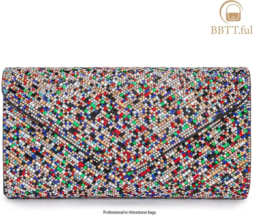 Miniatura 8 de Bolsos de noche para mujer, sobre de embrague, bolsos cruzados para mujer, bolsa de boda con diamantes de imitación, bolsa de hombro para mujer