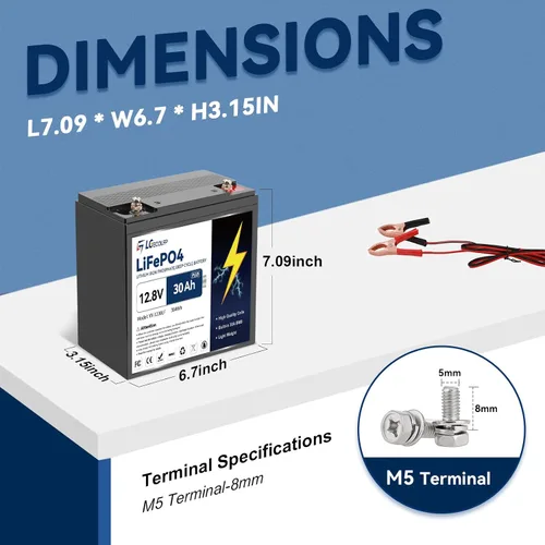 Miniatura 3 de Batería de litio Lifepo4 de 12 V 23.4 Ah (30 AH) Plus con BMS de 30 A, batería Lifepo4 de 4000 ciclos profundos, perfecta para motor de arrastre