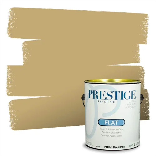 Miniatura 192 de PRESTIGE Paints Exterior Paint and Primer In One, 1-Gallon, Satin, Comparable Match of Benjamin Moore* Royal Linen* 931BM-PCM