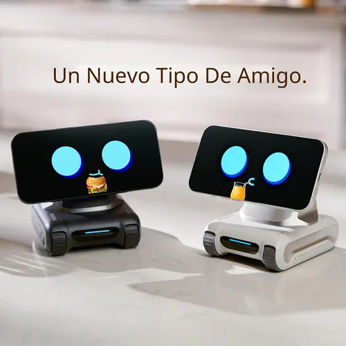 Miniatura 3 de LOOI Robot-Space Black-AI Compañero de escritorio, interacción de voz ChatGPT y Gemini, comprensión visual, personalidad y memoria, carga