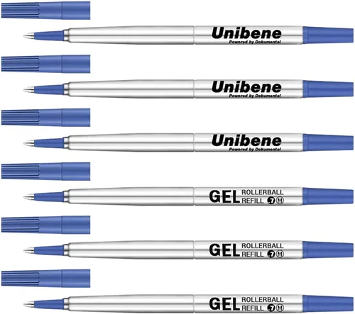 Miniatura 9 de Unibene Parker - Recambio compatible con Rollerball, 6 unidades, punta media de 0.028 in, color negro, escritura suave, repuesto de tinta de gel