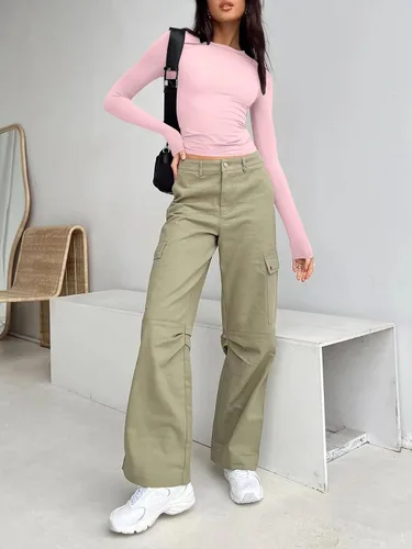 Miniatura 2 de AUTOMET Camisas de manga larga de 3 piezas para mujer, básicas, para salir, otoño, moda, ropa interior, ajustada, Y2K
