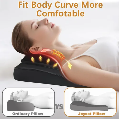 Miniatura 2 de Joyset - Masajeador de espalda con calor, cojín para silla Shiatsu para espalda baja Upper & Lower Back 2-Level Heat, 16 Nodes Bidirectional Deep