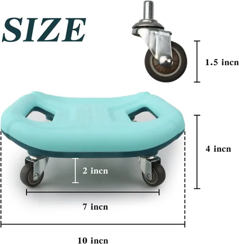 Miniatura 5 de Rueda de rodillo abdominal para entrenamiento de núcleo, equipo de ejercicio de rueda abdominal para gimnasio en casa Azul