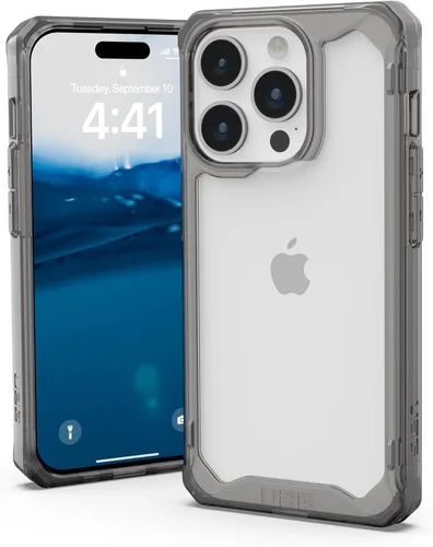 Miniatura 11 de URBAN ARMOR GEAR UAG - Funda compatible con iPhone 15 Pro de 6.1 pulgadas, color ceniza de plasma, resistente, transparente, transparente, de grado