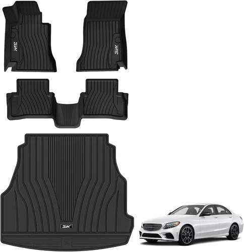 Miniatura 22 de 3W Alfombrilla de maletero para Mercedes Benz GLE 2020-2026 SUV, 350/43 AMG/450/53 AMG/580/63 AMG S Forro de maletero resistente para todo clima