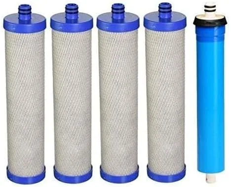 IPW Industries Inc. - Juego de reemplazo de filtros de agua de ósmosis inversa - Compatible con Whirlpool WHER12, WHER18 y Kenmore - Membrana RO 50
