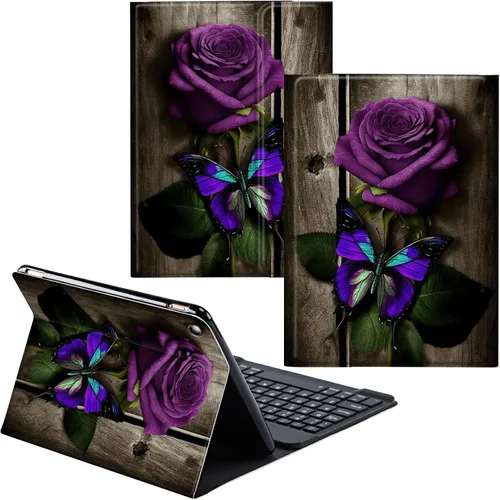 Miniatura 32 de Funda para Samsung Galaxy Tab S6 Lite 2022/2020 Teclado inalámbrico desmontable y cubierta de soporte de piel sintética Funda protectora