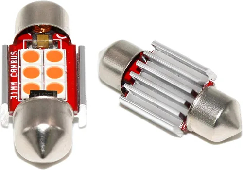Miniatura 5 de Phinlion - Bombilla superbrillante DE3175 LED púrpura 3030 6-SMD, Festoon 1.25" 31 mm, DE3021 DE3022, bombillas LED miniatura