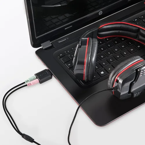 Miniatura 5 de Syba Adaptador de sonido estéreo USB externo para Windows, Mac, fuente de audio adicional de Linux con conector de micrófono de audio de 0.138 in