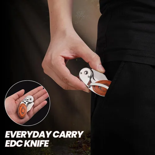 Miniatura 7 de ITOKEY Cuchillo de bolsillo pequeño para hombres y mujeres, cuchillos plegables EDC, herramienta de bolsillo cortacajas para uso diario, regalos