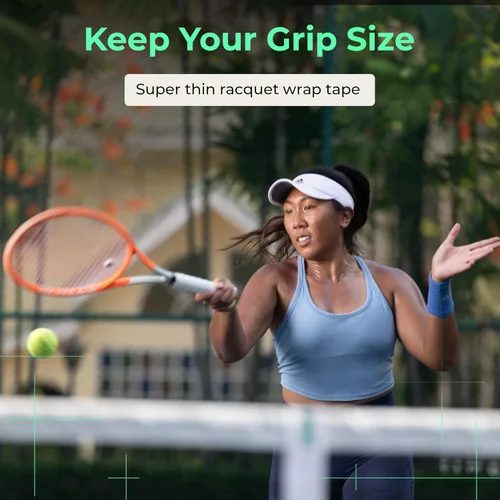 Miniatura 5 de ADV MaxTac Tacky Tennis Overgrip - Paquete de 6 Empuñaduras de Tenis Antideslizantes Extremadamente Pegajosas Overgrip - Cinta de Agarre