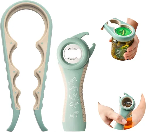 Miniatura 11 de Abrebotellas para manos artríticas, abridor de tarros para ancianos, niños, mujeres, personas con manos débiles, utensilios de cocina 02-Negro