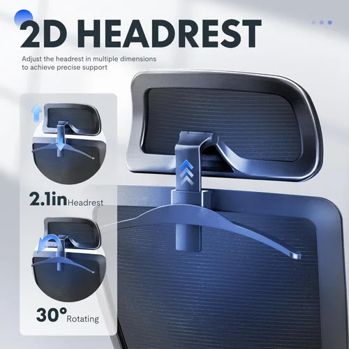 Miniatura 6 de FLEXISPOT Silla de oficina ergonómica, sillas de escritorio de oficina en casa con soporte lumbar ajustable, reposabrazos, bloqueo de inclinación