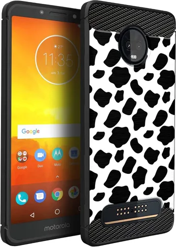 Miniatura 8 de CasesOnDeck Funda compatible con [Motorola Moto Z3 Play Moto Z3] Moto Z3 Design, funda delgada negra flexible y elegante protección contra golpes