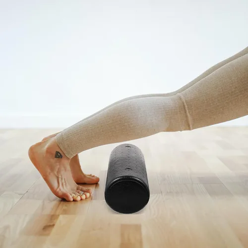 Miniatura 7 de Rodillo de yoga de espuma de alta densidad para masaje de tejido profundo y rodillo de fitness firme muscular para aliviar la circulación, adecuado