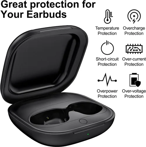 Miniatura 6 de Funda de carga inalámbrica para Beats Fit Pro, cargador de repuesto para Beats Fit Pro con emparejamiento Bluetooth, batería integrada de 700 mAh