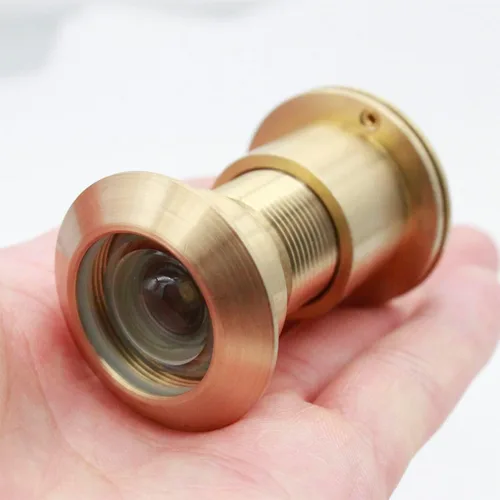 Miniatura 6 de Visor de seguridad de seguridad unidireccional para puerta delantera con ángulo de 220 grados, mirilla resistente hecha de latón con cubierta