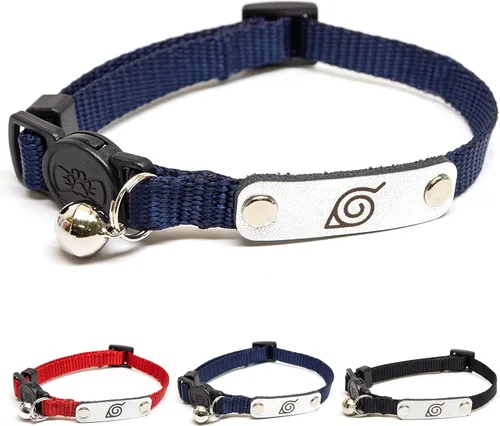 Miniatura 9 de Collares de gato separables Naruto para gatos niña y niño Accesorios y regalos oficialmente licenciados de Naruto Shippuden Hidden Leaf Village