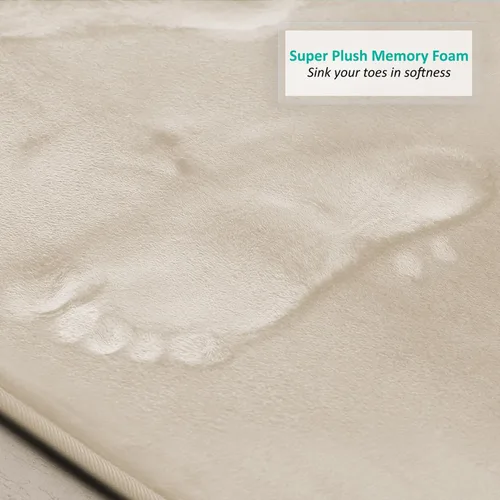 Miniatura 6 de Clara Clark Alfombra de Baño 24" x 17" - Alfombras de Baño, Tapete de Baño de Espuma Viscoelástica, Afelpado, Acogedor, Ultra Suave, Antideslizante
