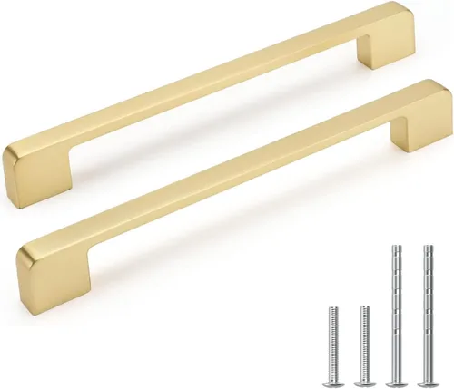 Miniatura 21 de Paquete de 5 tiradores para gabinete de 3–3/4 pulgadas, color negro mate, manijas negras para cajones, manijas para alacena de cocina, herrajes