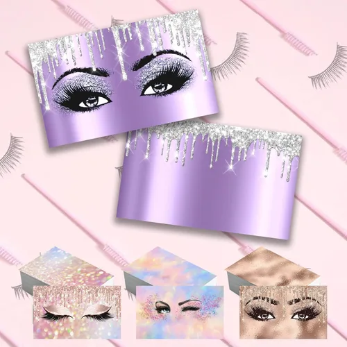 Miniatura 14 de Tarjetas de visita personalizadas de doble cara Papel mate profesional de 300 GSM para pequeñas empresas 3.5 x 2 pulgadas Hair Salon