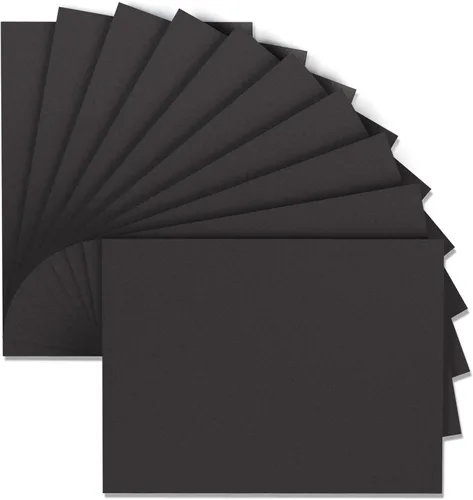 MEARCOOH Hojas de espuma negra para manualidades, 9 x 12 pulgadas, 0.079 in, papel de espuma EVA para manualidades, proyectos, preescolares, aula,