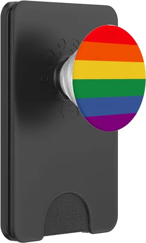 Miniatura 6 de Bandera del orgullo LGBT de colores arcoíris PopSockets MagSafe PopGrip para iPhone