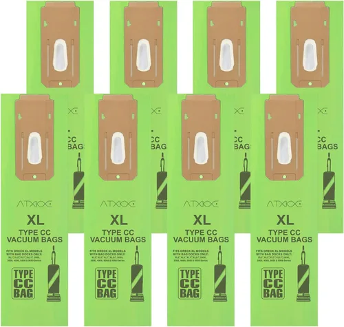 Paquete de 8 bolsas para aspiradora Oreck tipo CC, compatibles con todas las aspiradoras verticales Oreck XL Paquete de 8 unidades