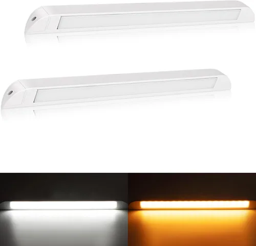Miniatura 12 de Raycharm Lámpara LED de 20 pulgadas para toldo de barco y barco marino, haz de ángulo descendente de 40°, blanco frío 6000K, 12V/24V CC, alta salida