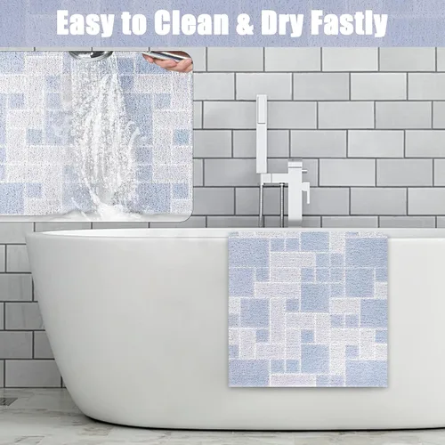 Miniatura 5 de Tapete de ducha antideslizante grande tapete de bañera antideslizante de 24 x 32 pulgadas, tapete de ducha de lufa para ducha interior, almohadilla