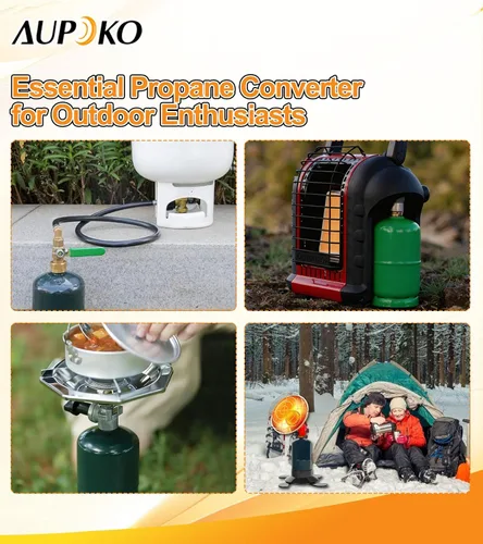 Miniatura 7 de Aupoko Manguera adaptadora de repuesto de propano de 36 pulgadas, manguera de extensión de propano con válvula de control de encendido y apagado