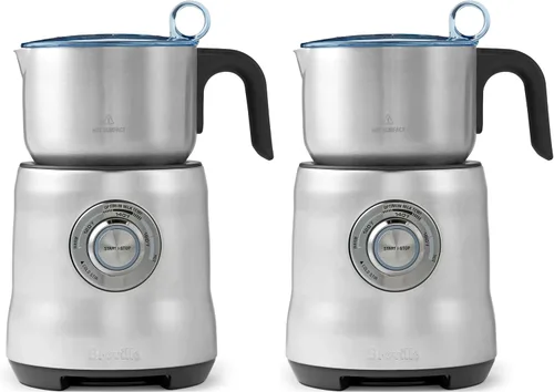 Breville Milk Café Frothe BMF600XL, acero inoxidable cepillado, (paquete de 2)