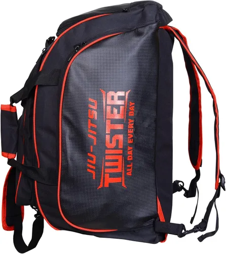Twister Jiu Jitsu - Bolsa de karate, Negro/Rojo, Mediana, Mochilas Jiu Jitsu